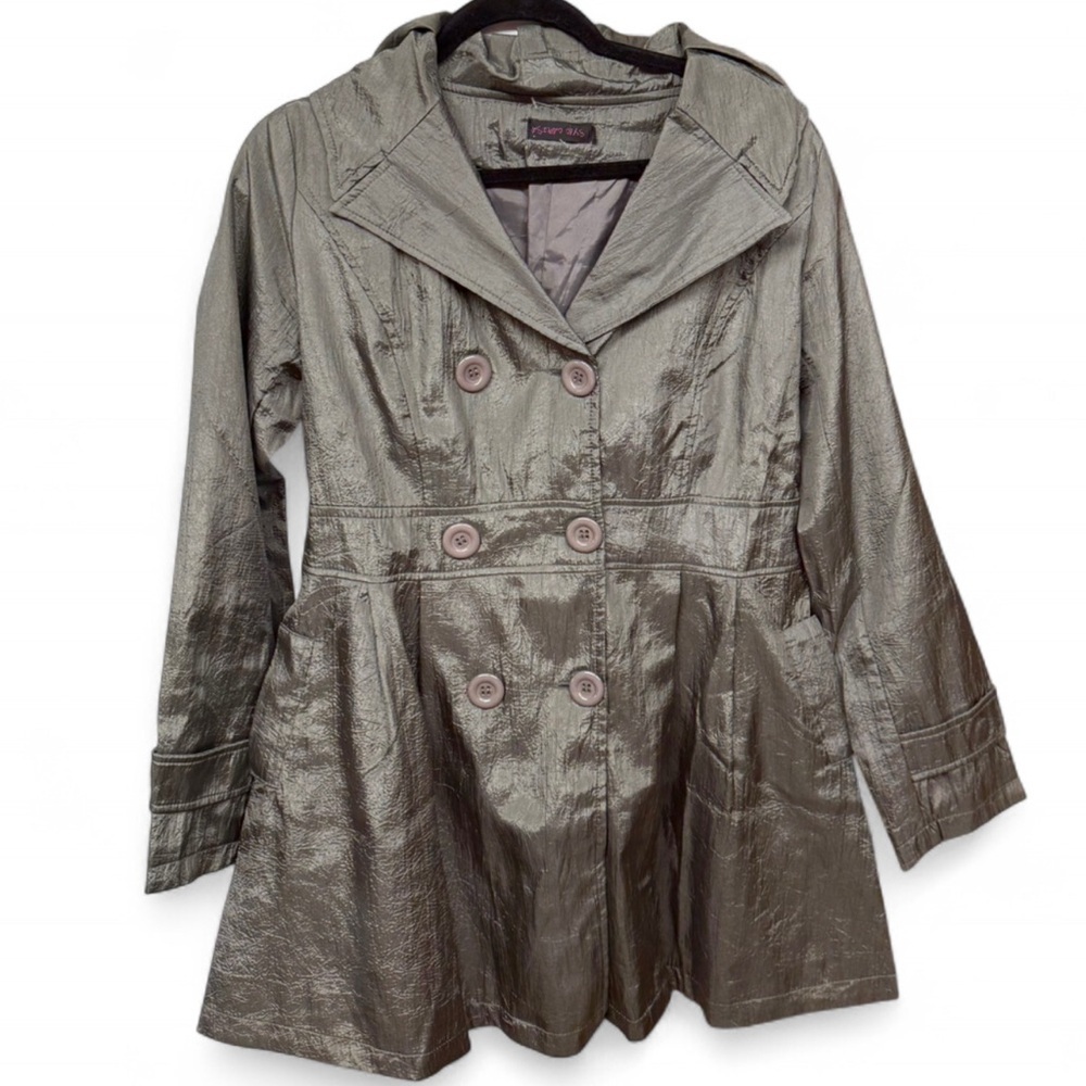 Women's Double-Breasted Gray Coat